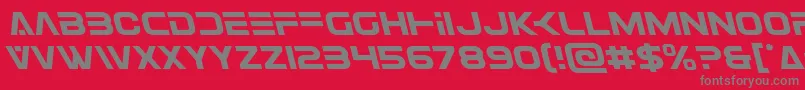 Eurofighterleft Font – Gray Fonts on Red Background