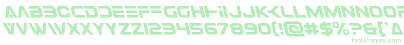 Eurofighterleft Font – Green Fonts on White Background