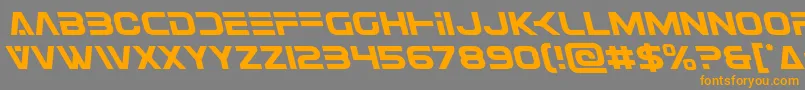 Eurofighterleft Font – Orange Fonts on Gray Background