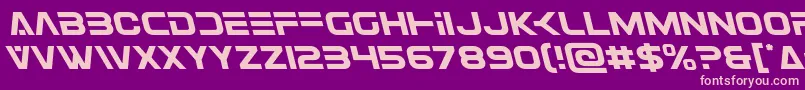 Eurofighterleft Font – Pink Fonts on Purple Background