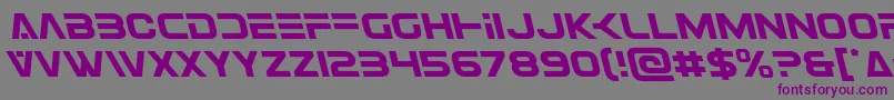 Eurofighterleft Font – Purple Fonts on Gray Background