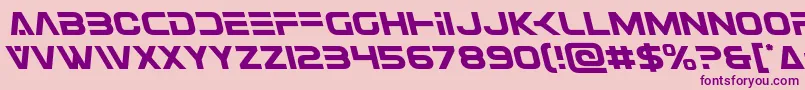 Eurofighterleft Font – Purple Fonts on Pink Background
