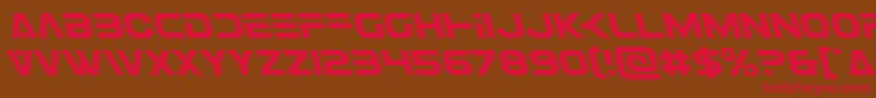 Eurofighterleft Font – Red Fonts on Brown Background