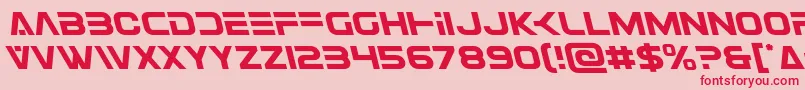 Eurofighterleft Font – Red Fonts on Pink Background