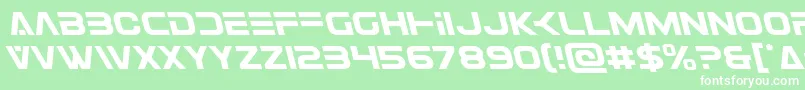 Eurofighterleft Font – White Fonts on Green Background