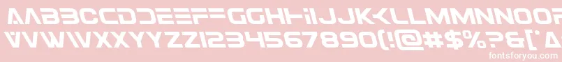 Eurofighterleft Font – White Fonts on Pink Background