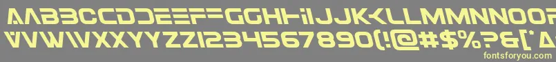 Eurofighterleft Font – Yellow Fonts on Gray Background