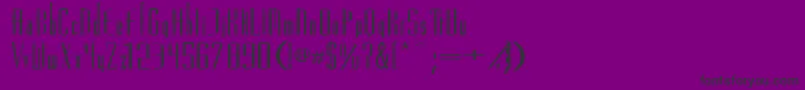 VascosskBold-Schriftart – Schwarze Schriften auf violettem Hintergrund