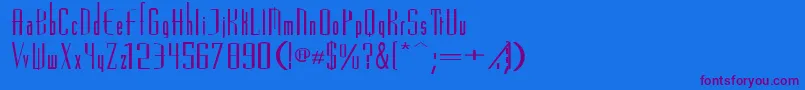 VascosskBold Font – Purple Fonts on Blue Background