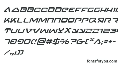 4114BlasterItalic font – Fonts Starting With 4