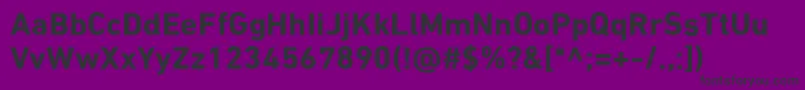 Więcej informacji o czcionce DinNextLtArabicBold Czcionka DinNextLtArabicBold – czarne czcionki na fioletowym tle