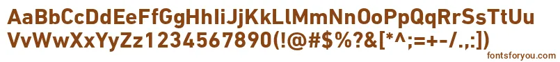 Weitere Informationen zur DinNextLtArabicBold-Schriftart DinNextLtArabicBold-Schriftart – Braune Schriften auf weißem Hintergrund