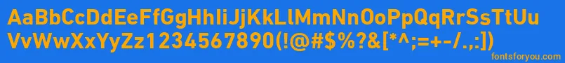 Saiba mais sobre a fonte DinNextLtArabicBold Fonte DinNextLtArabicBold – fontes laranjas em um fundo azul