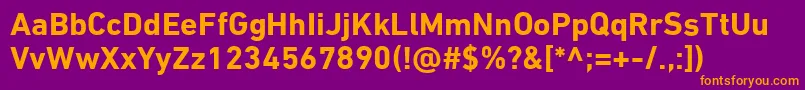 Lisätietoja DinNextLtArabicBold-fontista DinNextLtArabicBold-fontti – oranssit fontit violetilla taustalla
