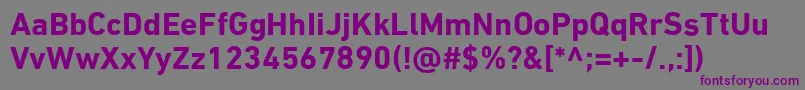DinNextLtArabicBold Font – Purple Fonts on Gray Background