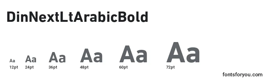 DinNextLtArabicBold Font Sizes