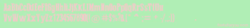 PressSerifCool Font – Pink Fonts on Green Background