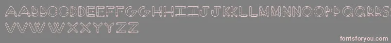 FingerFont Font – Pink Fonts on Gray Background