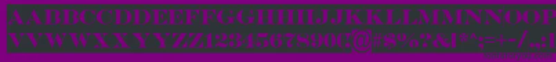 Police SerifertitulslBold – polices noires sur fond violet