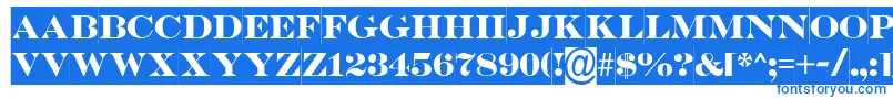 SerifertitulslBold-Schriftart – Blaue Schriften
