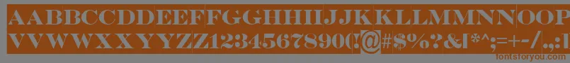 SerifertitulslBold Font – Brown Fonts on Gray Background