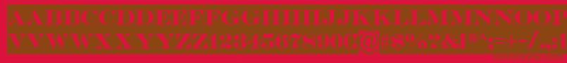 SerifertitulslBold Font – Brown Fonts on Red Background