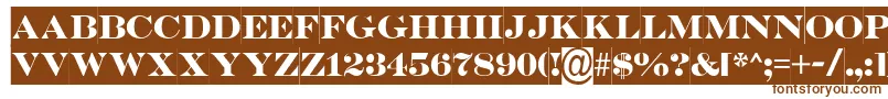 SerifertitulslBold-Schriftart – Braune Schriften