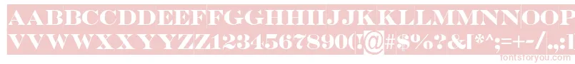 SerifertitulslBold Font – Pink Fonts on White Background