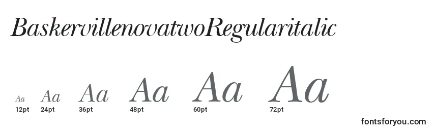 Размеры шрифта BaskervillenovatwoRegularitalic