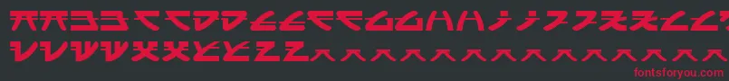 ItsukushimaKatana Font – Red Fonts on Black Background