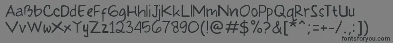 KleponScone Font – Black Fonts on Gray Background