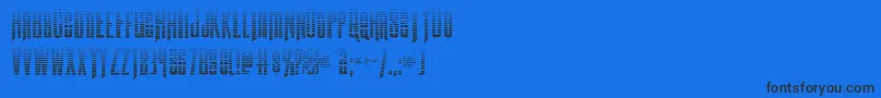 Butchsundancegrad Font – Black Fonts on Blue Background