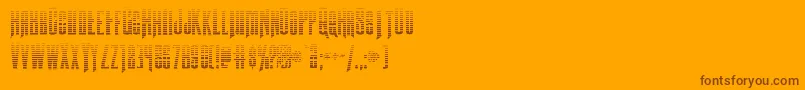 Butchsundancegrad Font – Brown Fonts on Orange Background