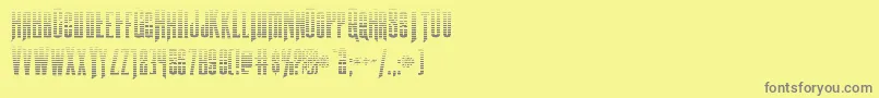 Butchsundancegrad Font – Gray Fonts on Yellow Background