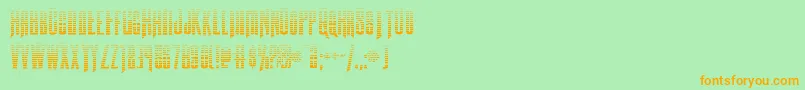 Butchsundancegrad Font – Orange Fonts on Green Background