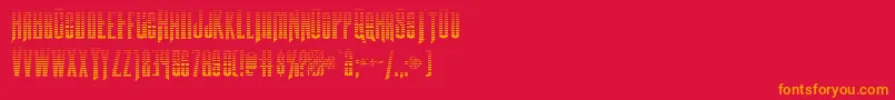 Butchsundancegrad Font – Orange Fonts on Red Background