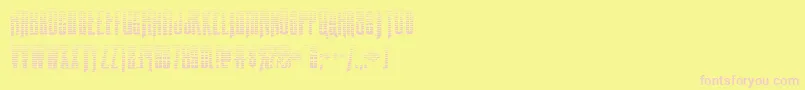 Butchsundancegrad Font – Pink Fonts on Yellow Background