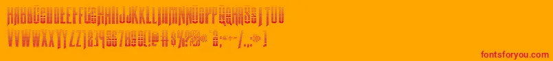 Butchsundancegrad Font – Red Fonts on Orange Background