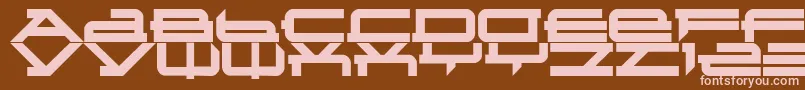 Шрифт Metatron – розовые шрифты на коричневом фоне