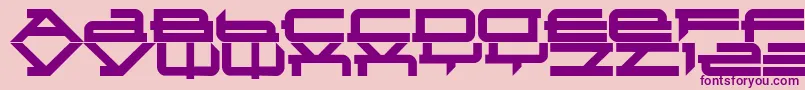 Metatron-fontti – violetit fontit vaaleanpunaisella taustalla