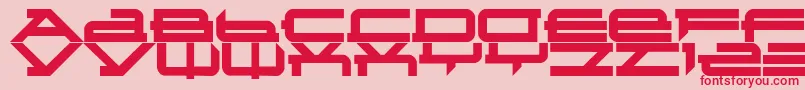 Metatron Font – Red Fonts on Pink Background