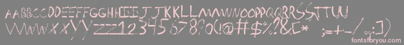 Spackler Font – Pink Fonts on Gray Background