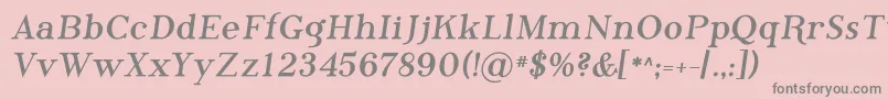PhosphorusBromide Font – Gray Fonts on Pink Background