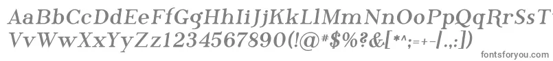 フォントPhosphorusBromide – 白い背景に灰色の文字