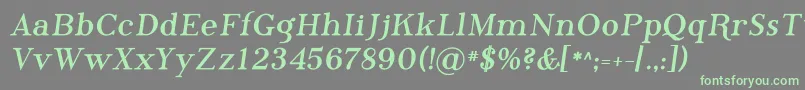 PhosphorusBromide Font – Green Fonts on Gray Background