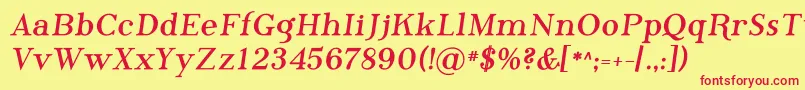 PhosphorusBromide Font – Red Fonts on Yellow Background