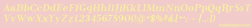 PhosphorusBromide Font – Yellow Fonts on Pink Background