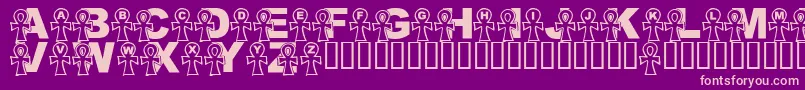 LmsEverlasting Font – Pink Fonts on Purple Background