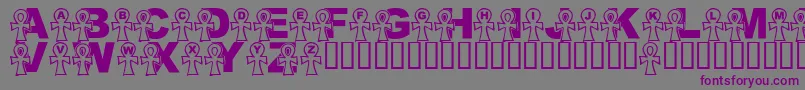 LmsEverlasting Font – Purple Fonts on Gray Background