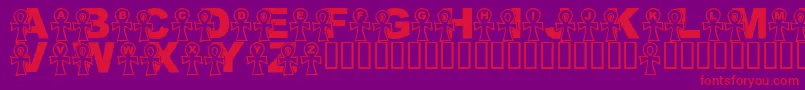 LmsEverlasting Font – Red Fonts on Purple Background